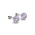 Lilac | .925 Sterling Silver | Firefly Glass Stud Earrings